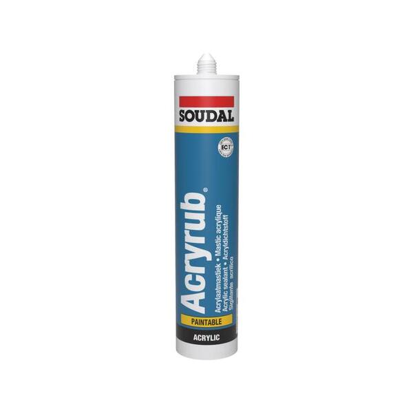 Soudal Acryrub 310ml Hvit