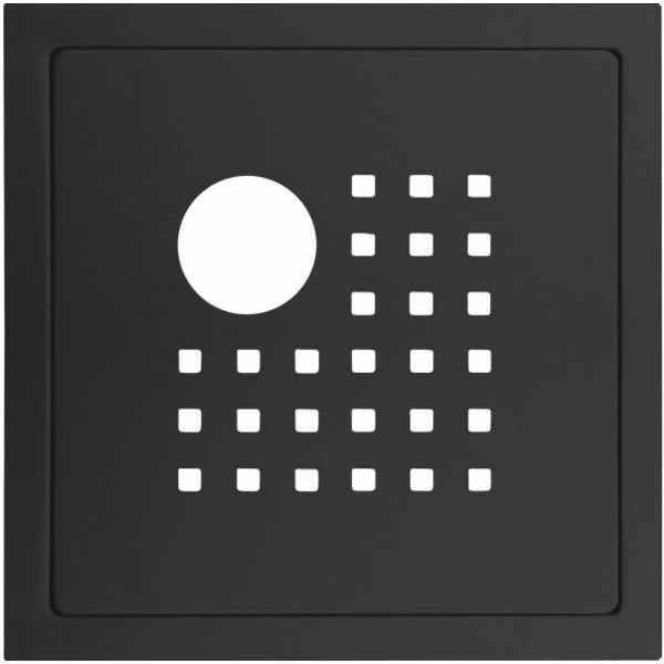 SLUKRIST 20X20CM SIRIUS MATT SORT M/UTHUGG