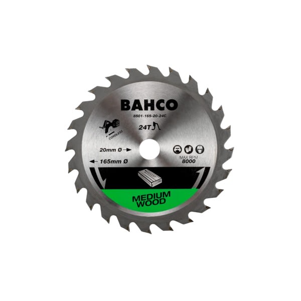 BAHCO SIRKELSAGBLAD 165MM MEDIUM WOOD