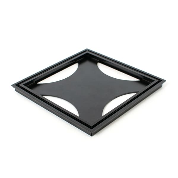 TEBO SLUKRIST TILE IN SVART 20X20CM