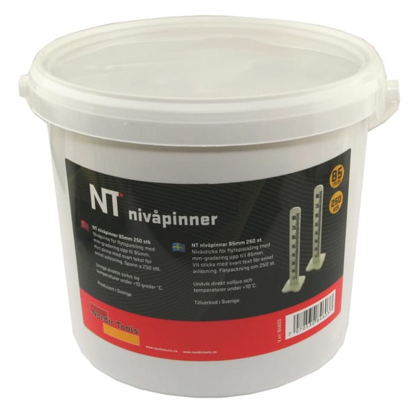 NT Nivåpinner  85mm 250 stk
