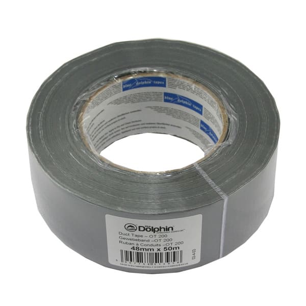 Blue Dolphine Lerretstape sølv 48mmx50m