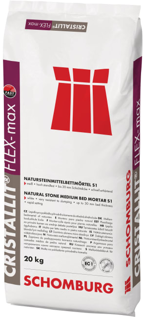 Natursteinslim S1 Cristallit-Flex-max, 20kg