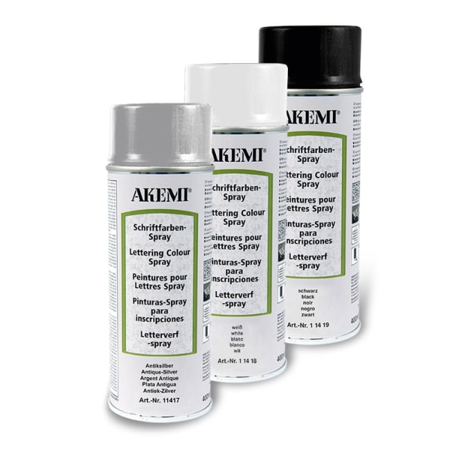 AKEMI Skriftfarge HVIT 400 ml spray