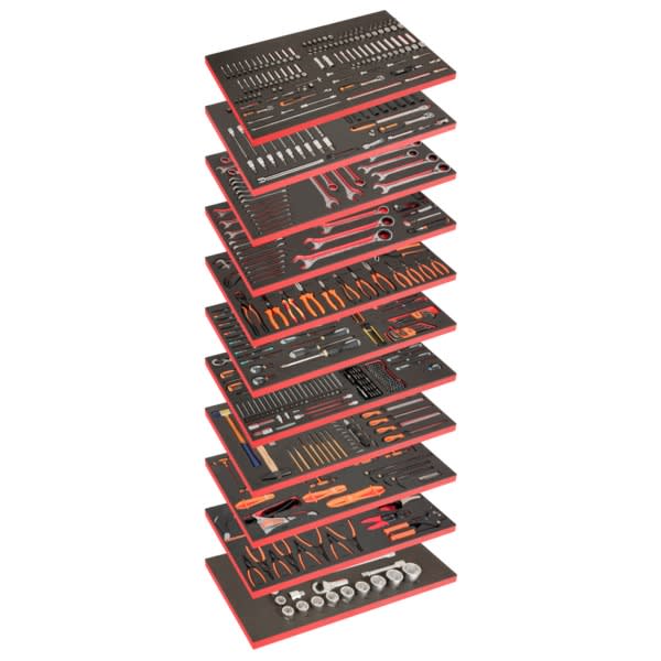 Verktøyvogn Monster - 758 deler