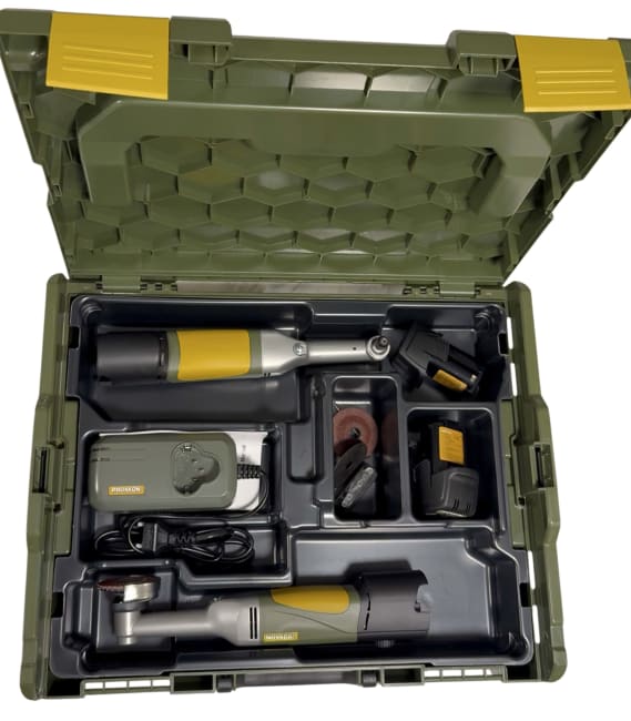 Proxxon L-Boxx koffert m/ vinkelsliper og bor-/slipemaskin