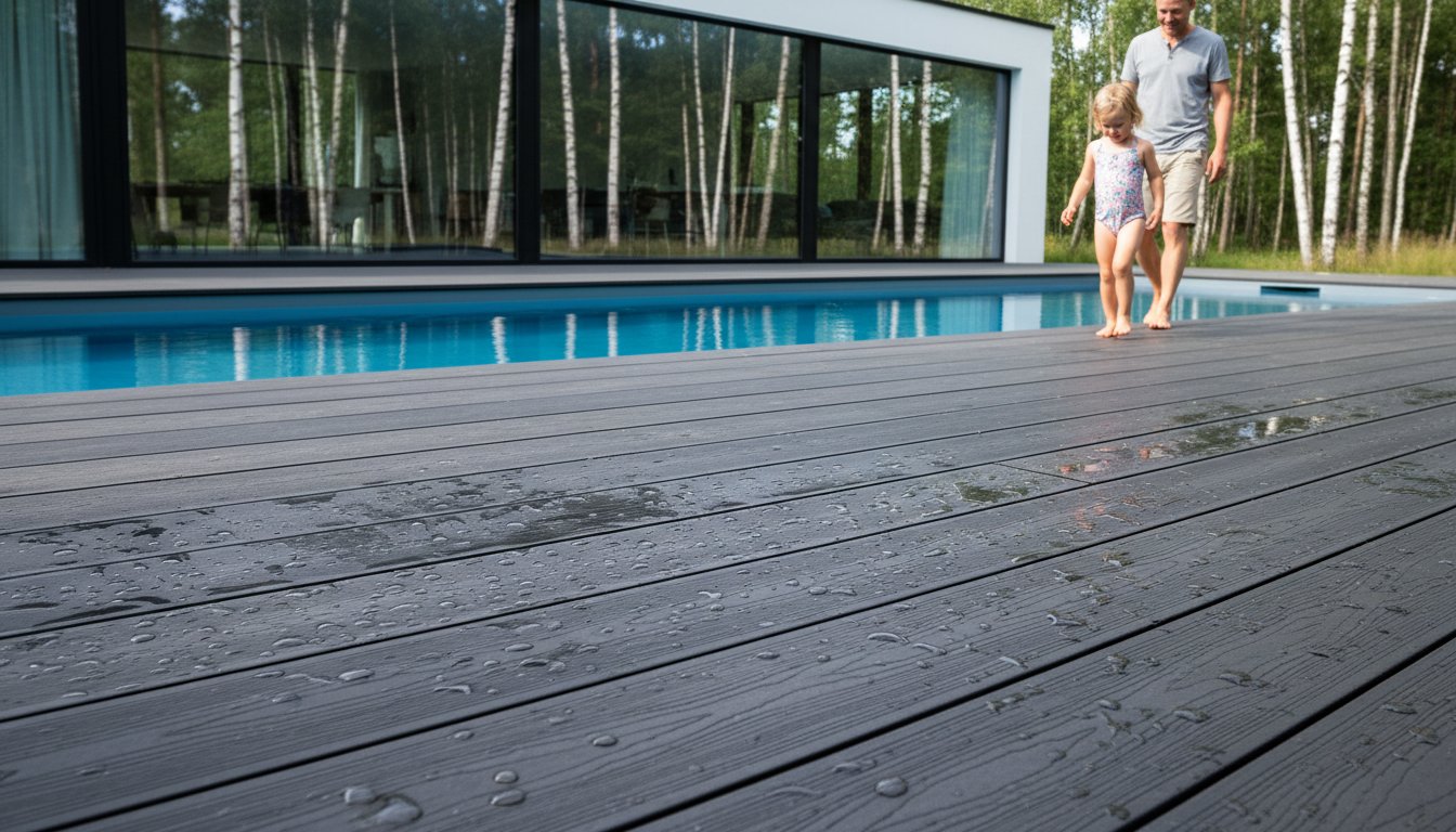 Engineered Safety: A Guide to Non-Slip Composite Decking for Pools