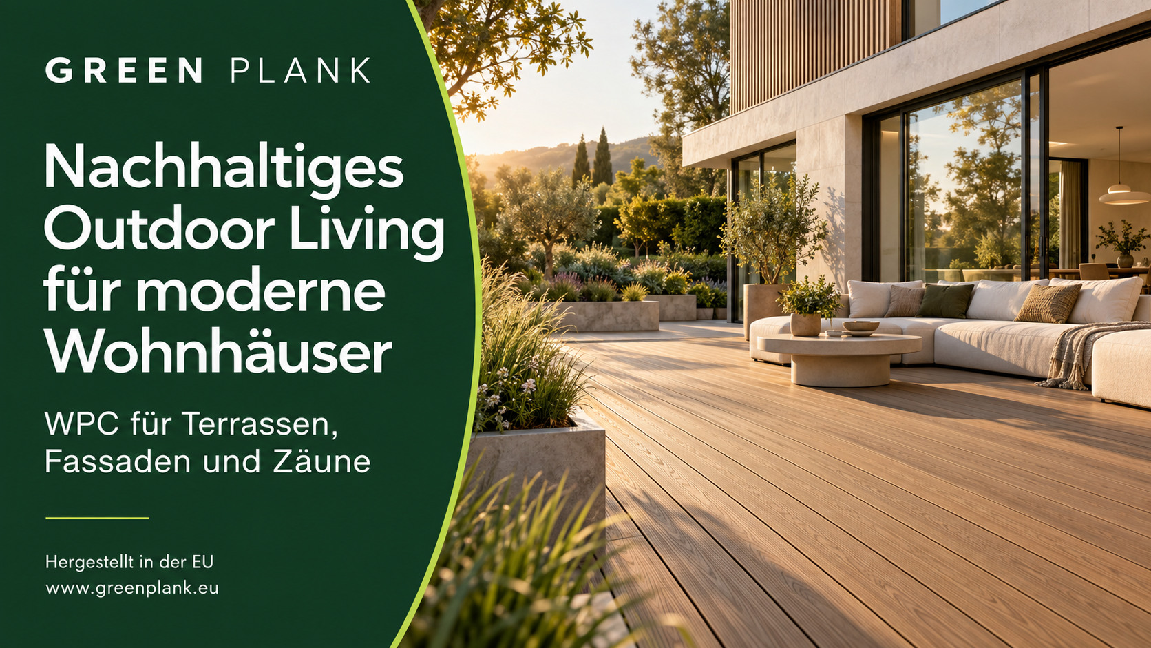 Nachhaltiges Outdoor Living für moderne Wohnhäuser