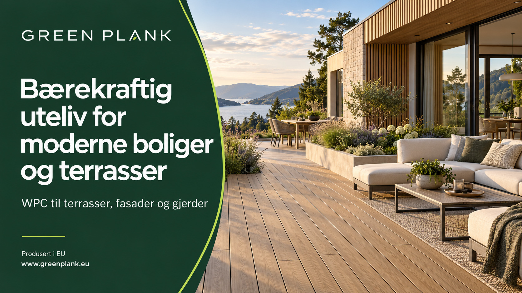 Bærekraftig uteliv for moderne boliger og terrasser