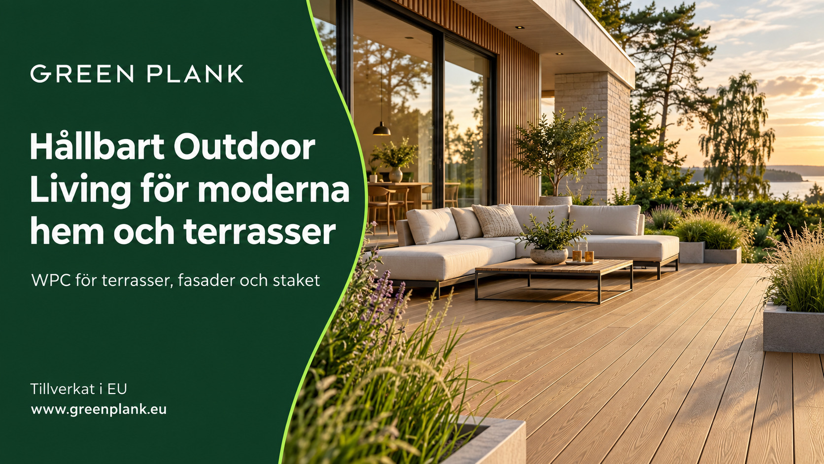 Hållbart Outdoor Living för moderna hem och terrasser