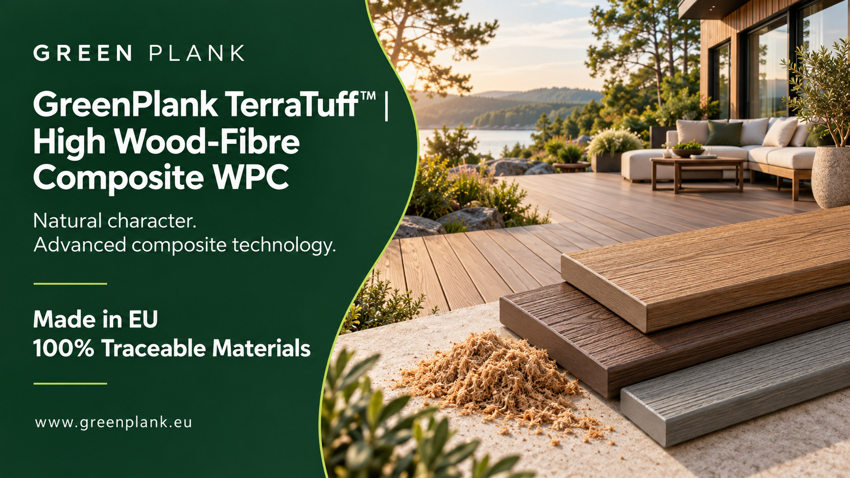 GreenPlank TerraTuff™ | High Wood-Fibre Composite WPC