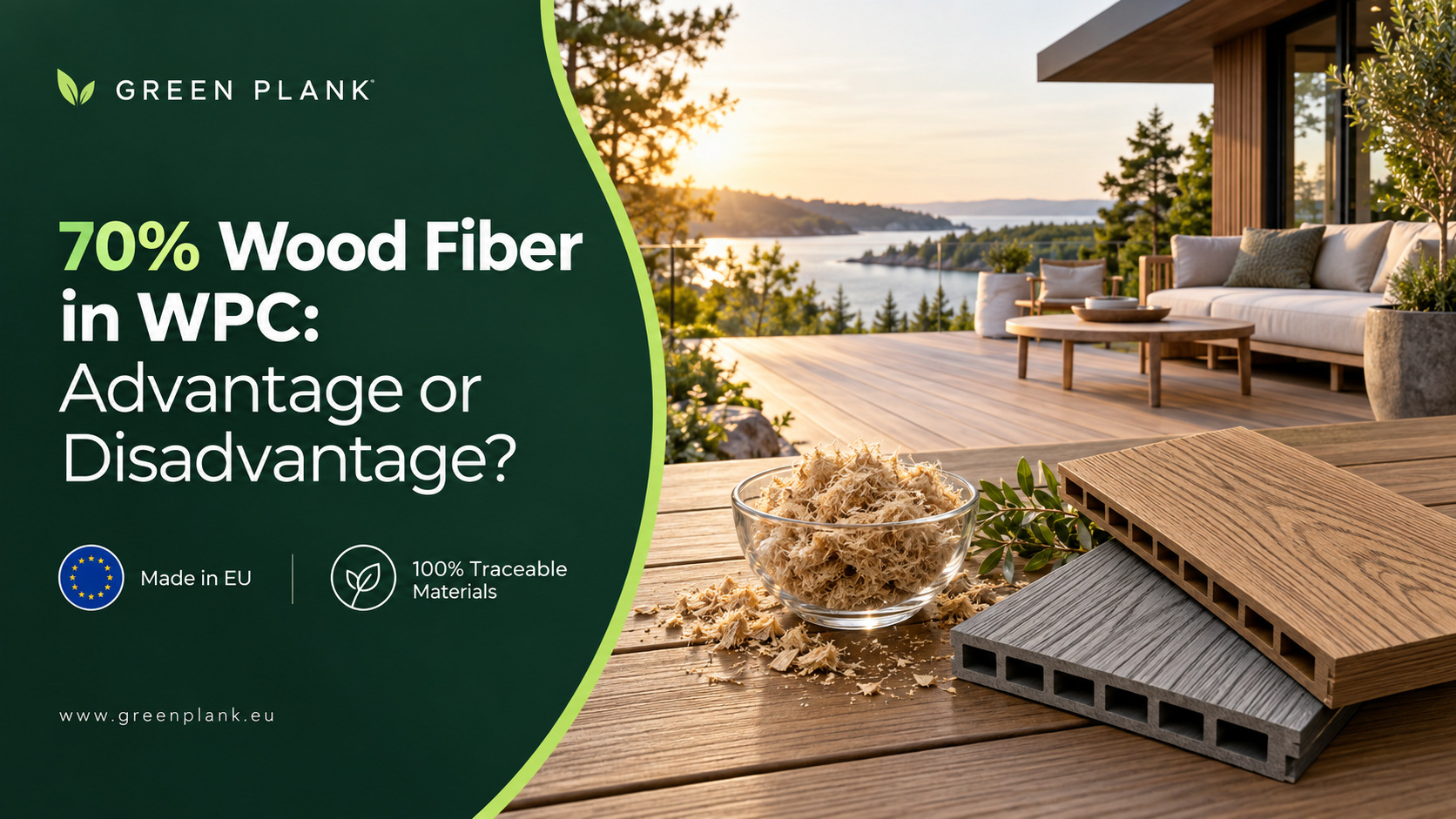 70% Wood Fiber in WPC: Advantage or Disadvantage?