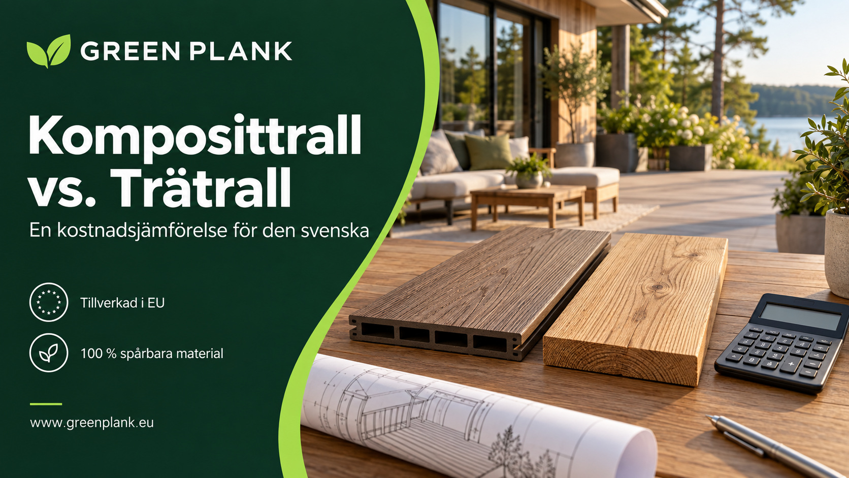 Komposittrall vs. Trätrall – En kostnadsjämförelse för den svenska marknaden