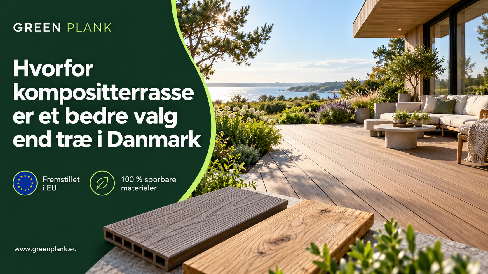 Hvorfor kompositterrasse er et bedre valg end træ i Danmark