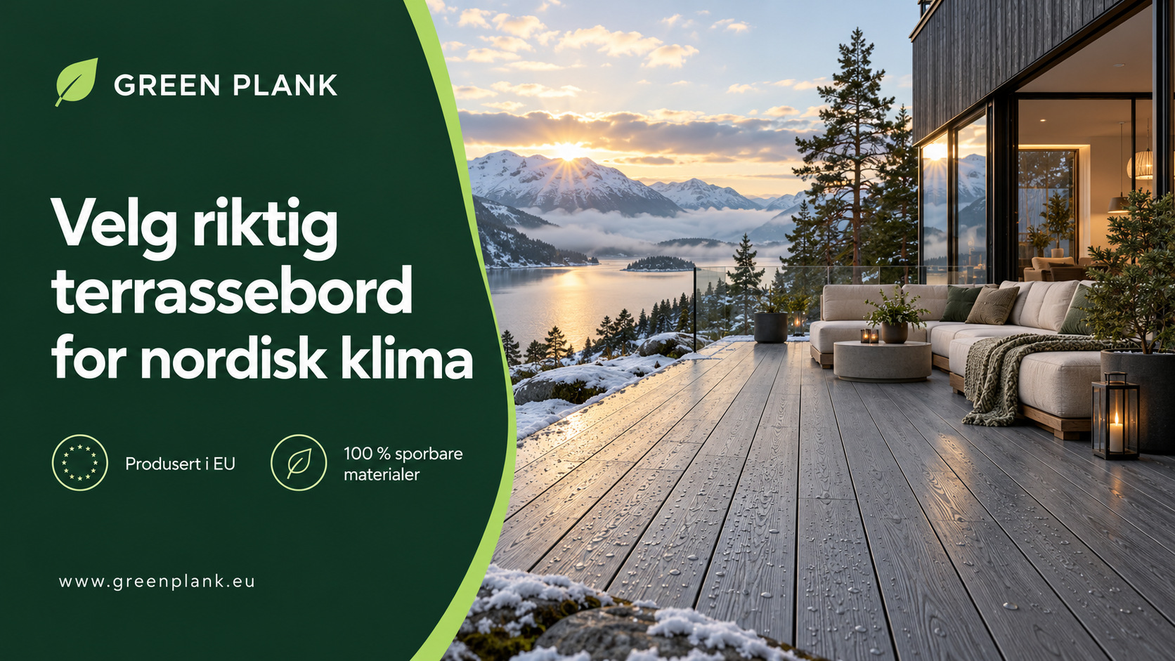 Velg riktig terrassebord for nordisk klima