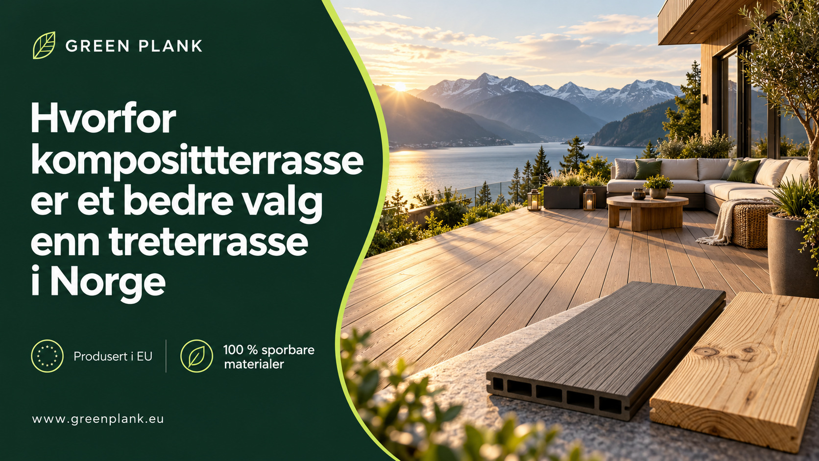 Hvorfor komposittterrasse er et bedre valg enn treterrasse i Norge