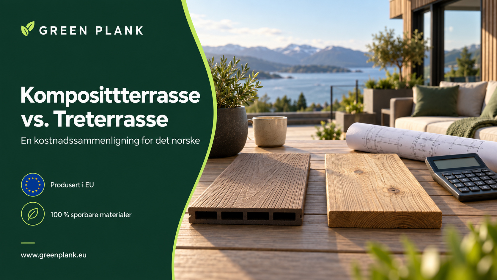 Komposittterrasse vs. Treterrasse – En kostnadssammenligning for det norske markedet