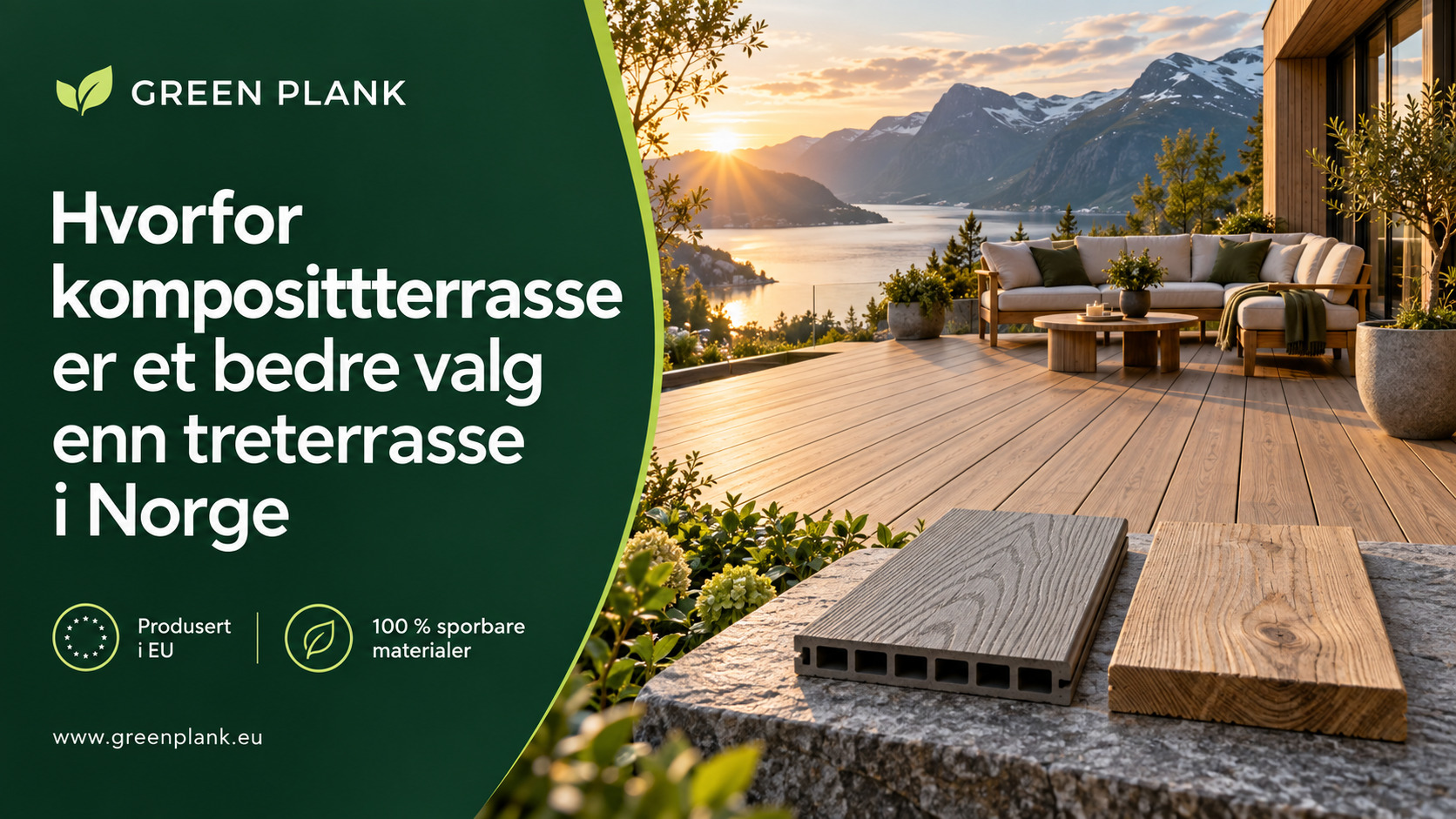 Hvorfor komposittterrasse er et bedre valg enn treterrasse i Norge
