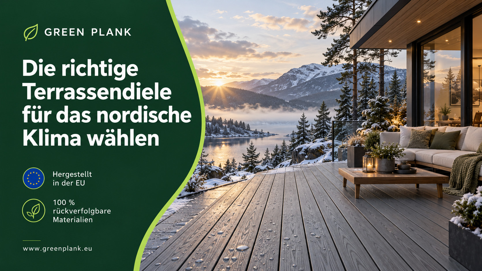 Die richtige Terrassendiele für das nordische Klima wählen