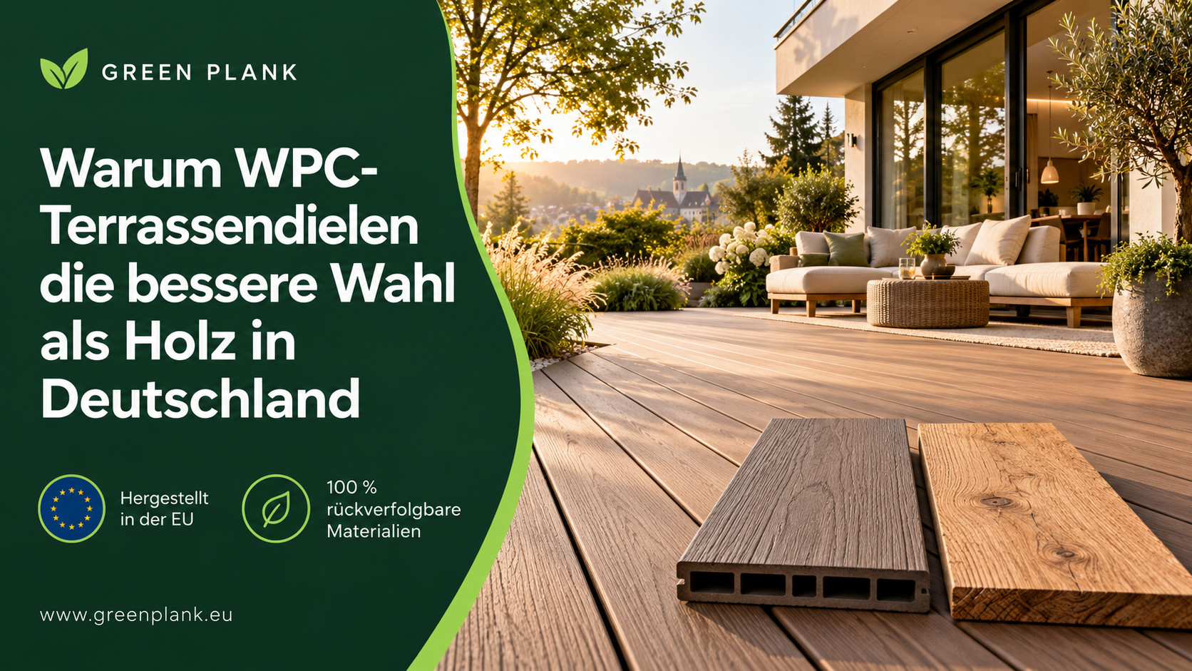 Warum WPC-Terrassendielen die bessere Wahl als Holz in Deutschland sind
