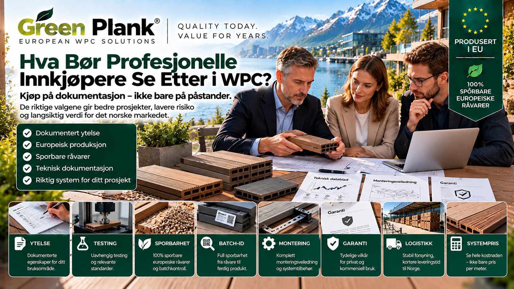 Hva Bør Profesjonelle Innkjøpere Se Etter i WPC? | Green Plank