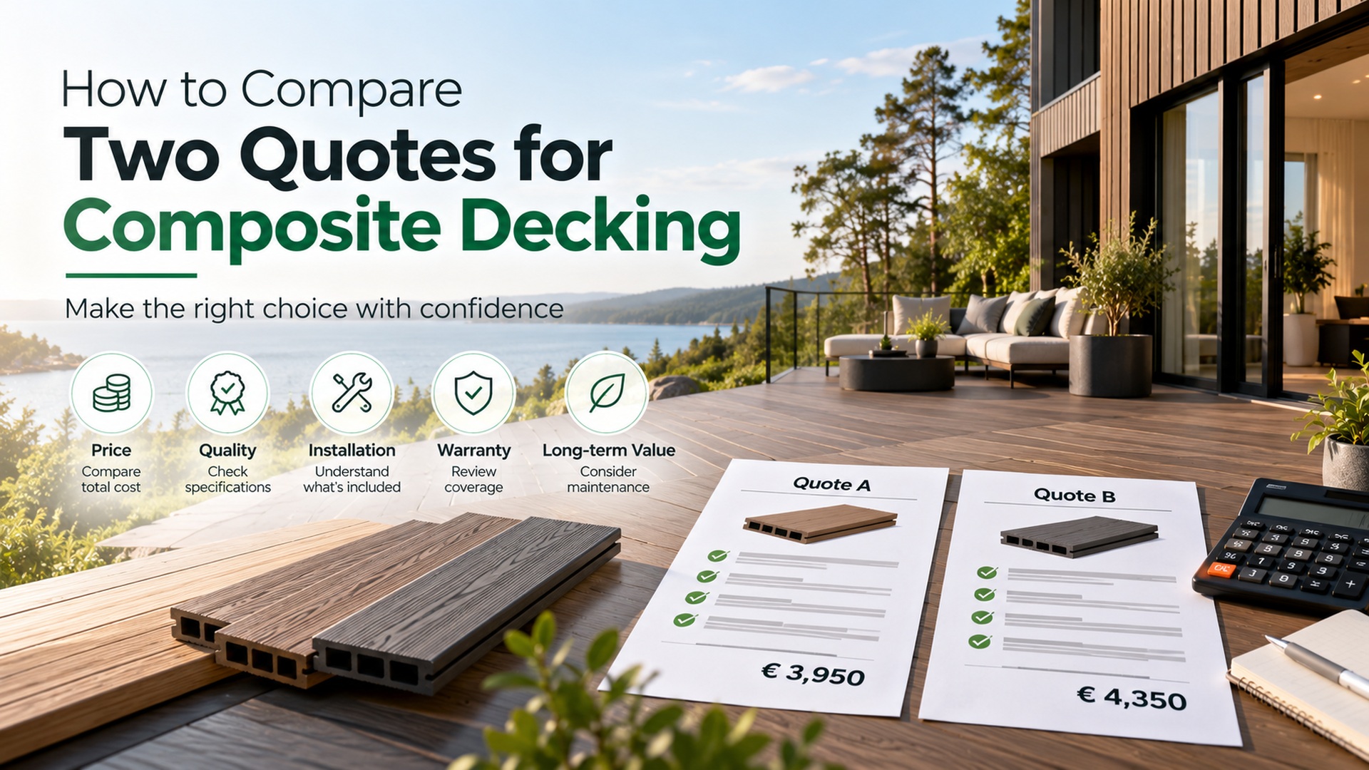 How to Compare Composite Decking Quotes | Green Plank