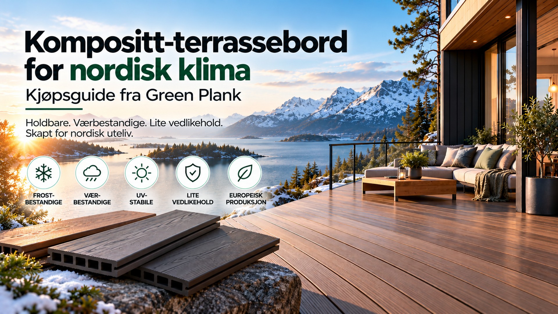 Kompositt terrassebord for nordisk klima – Kjøpsguide