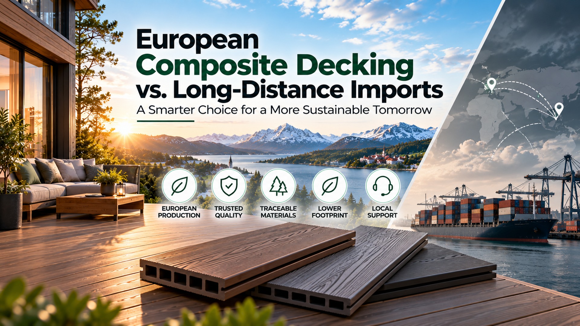European Composite Decking vs Long-Distance Imports
