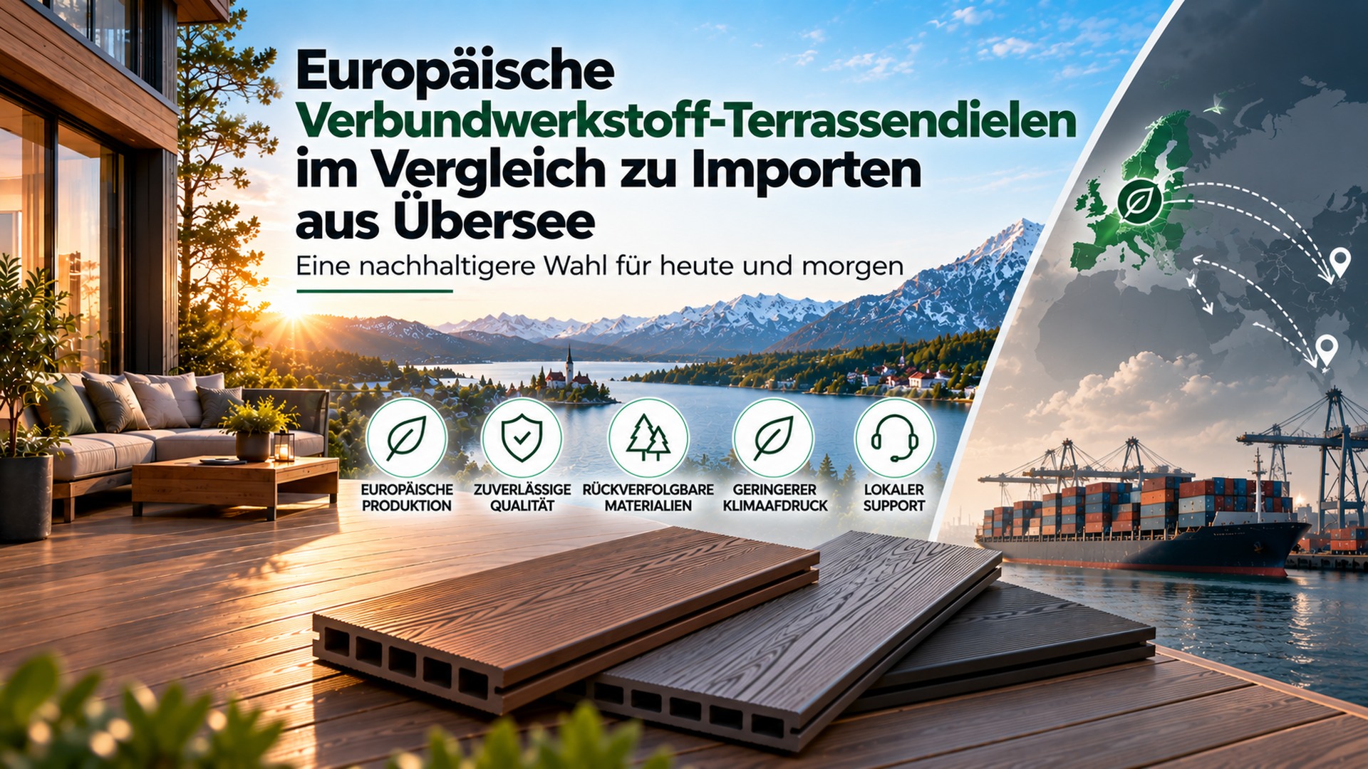 Europäische WPC Terrassendielen vs. Übersee-Importe