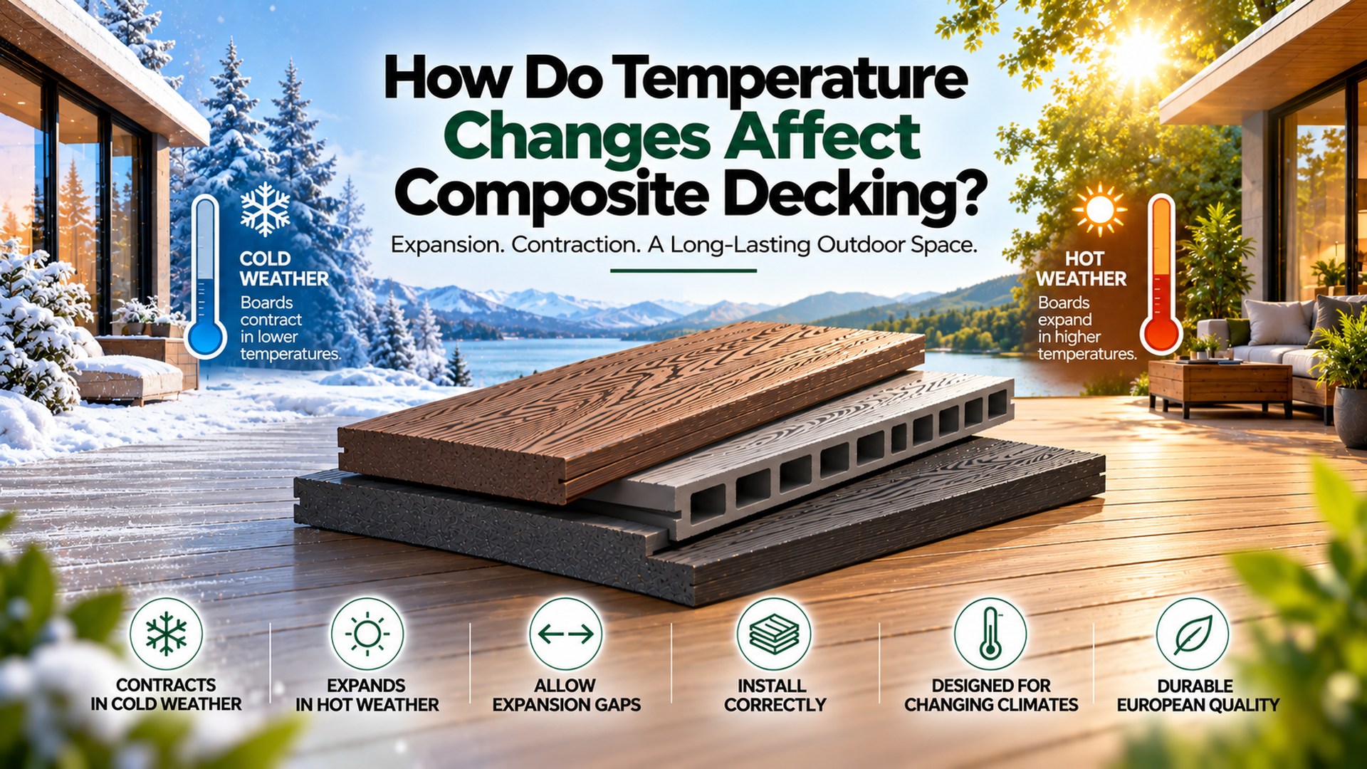Temperature Changes & Composite Decking | Green Plank
