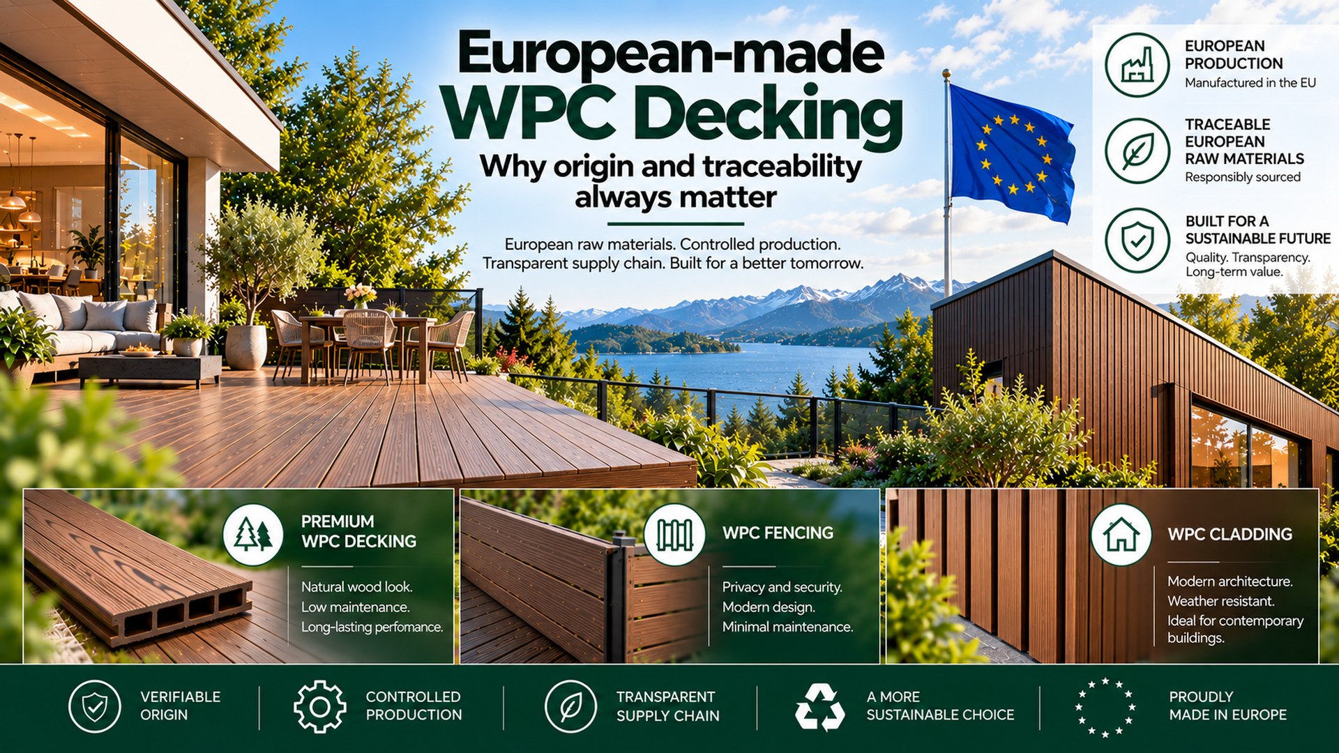 European-Made WPC Decking: Origin & Traceability