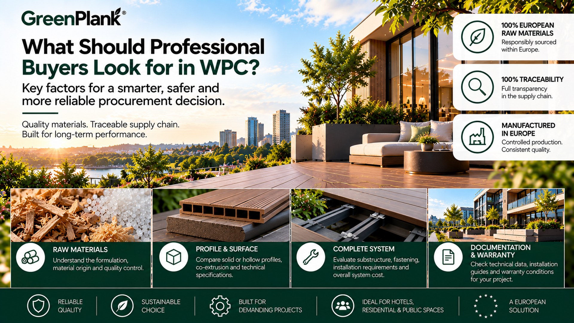 What should professional buyers look for in WPC? | Green Plank