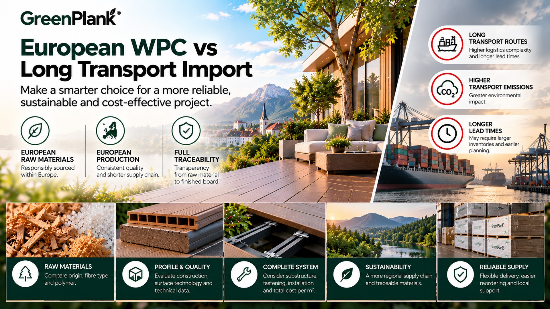 European WPC vs Long-Distance Imports | Green Plank