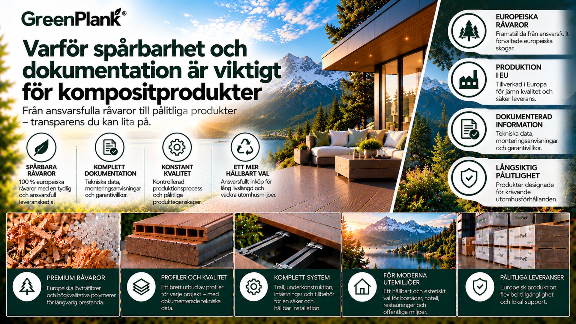 Spårbarhet och dokumentation för WPC | Green Plank