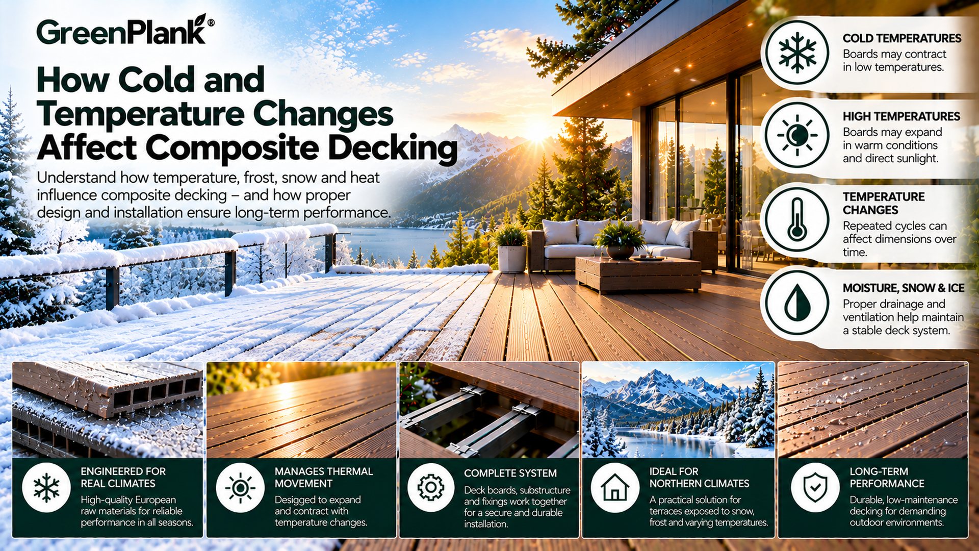 Cold & Temperature Changes in WPC Decking | Green Plank