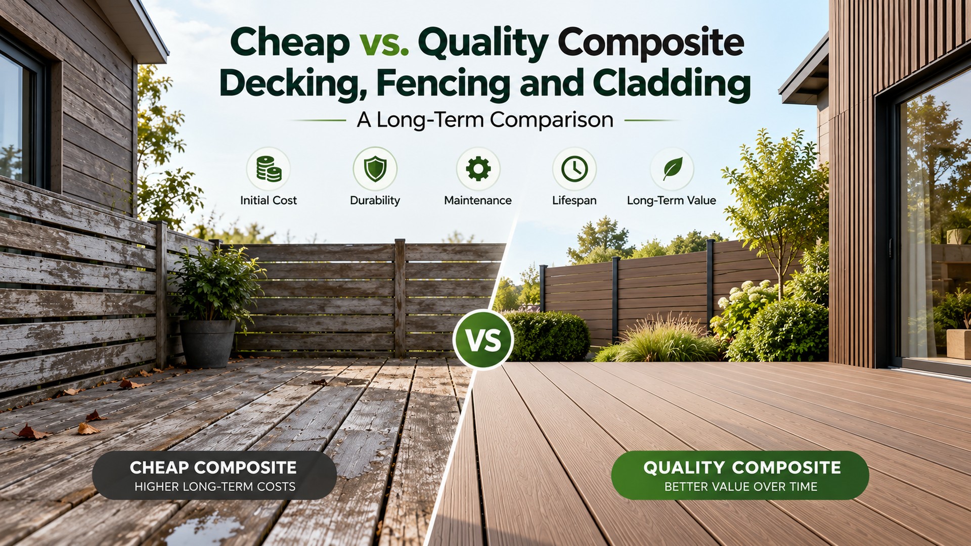 Cheap vs Quality Composite Products | Green Plank