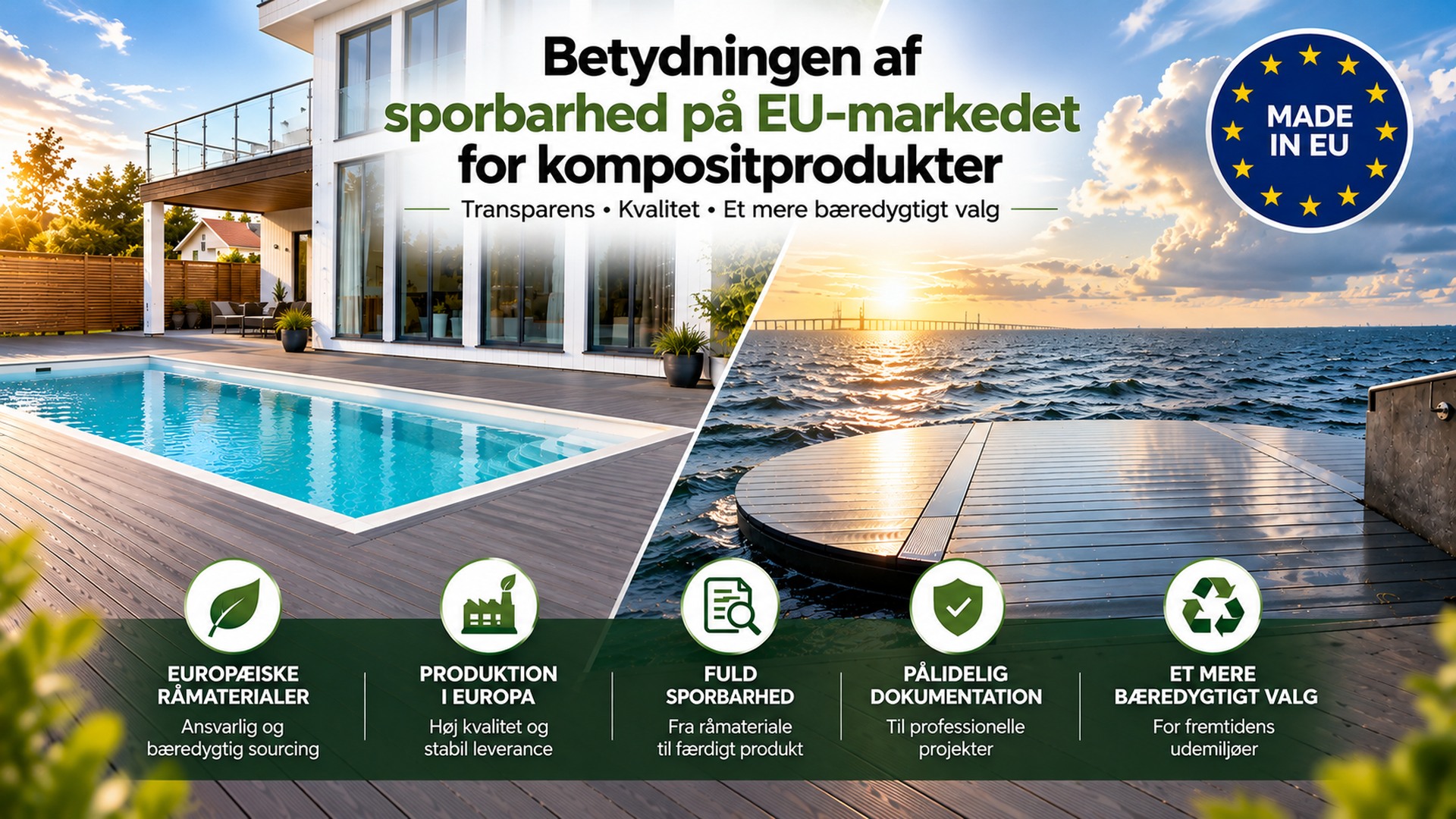 Sporbarhed for kompositprodukter i EU | Green Plank