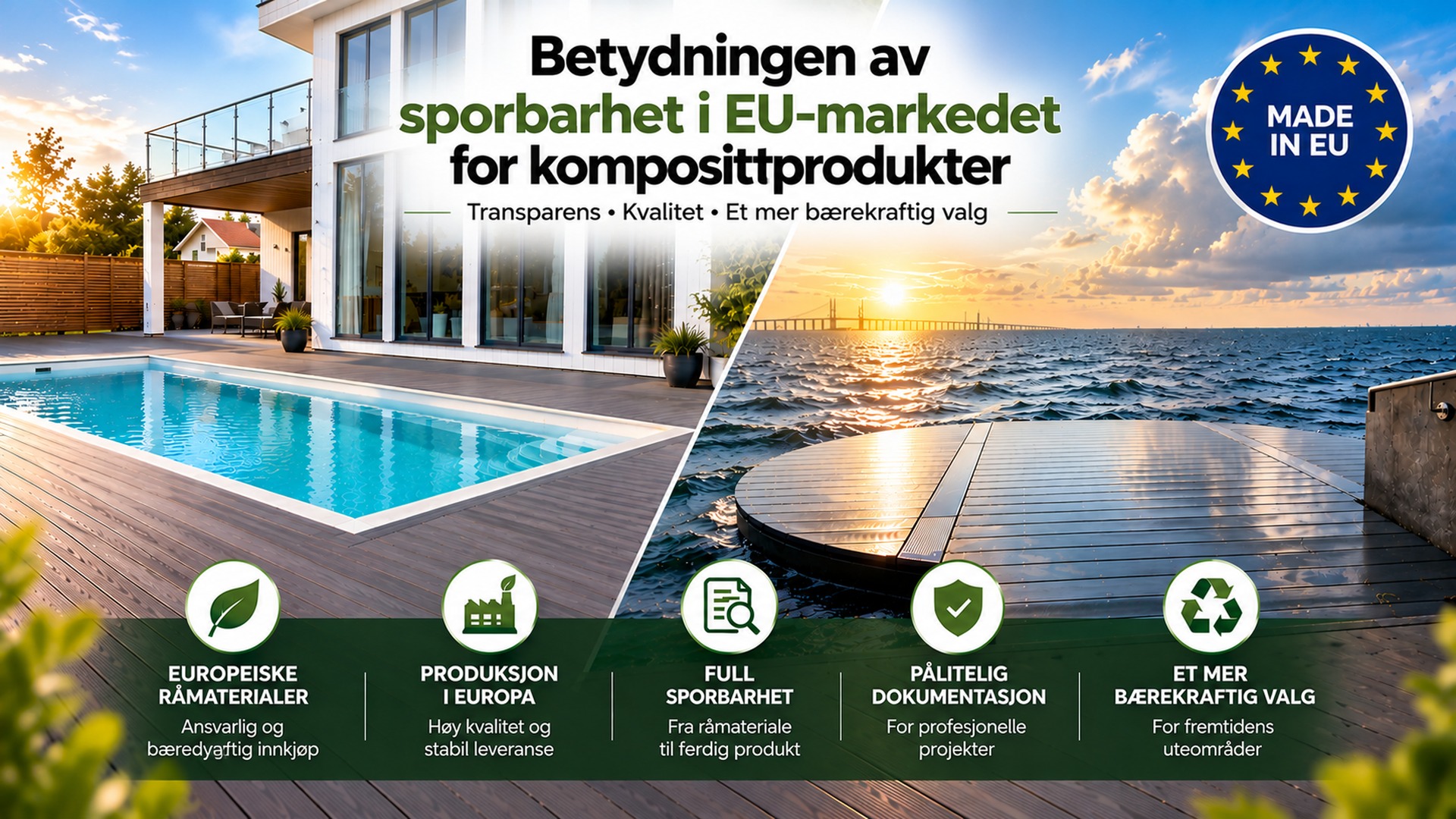 Sporbarhet for komposittprodukter i EU | Green Plank