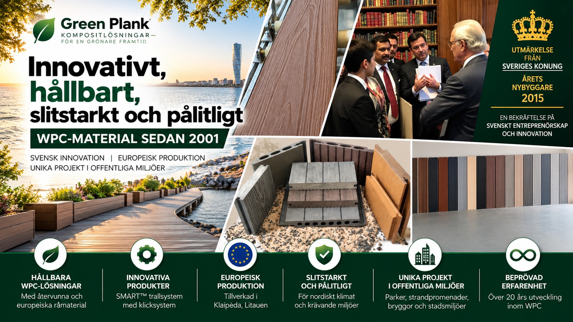 Green Plank WPC: Svensk innovation och projekt sedan 2001