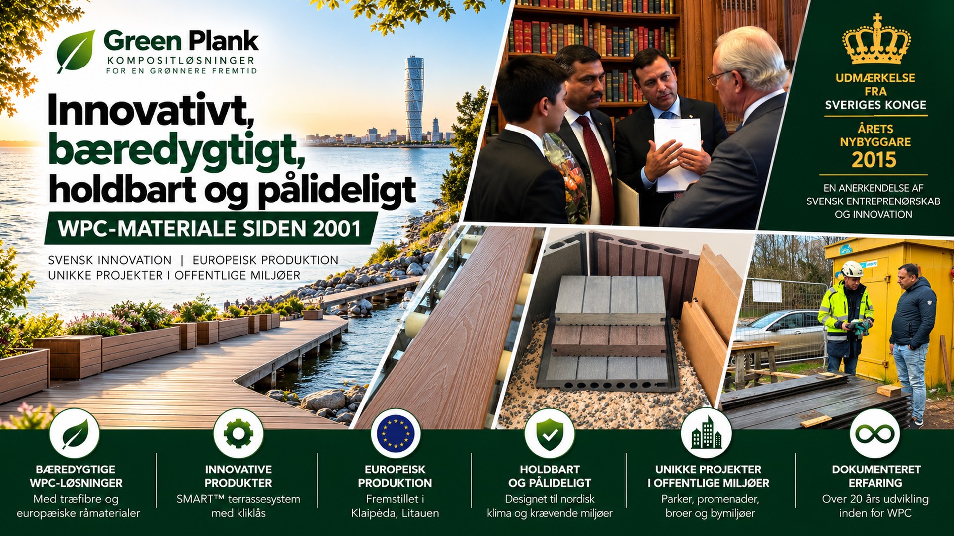 Green Plank WPC: Svensk innovation og projekter siden 2001