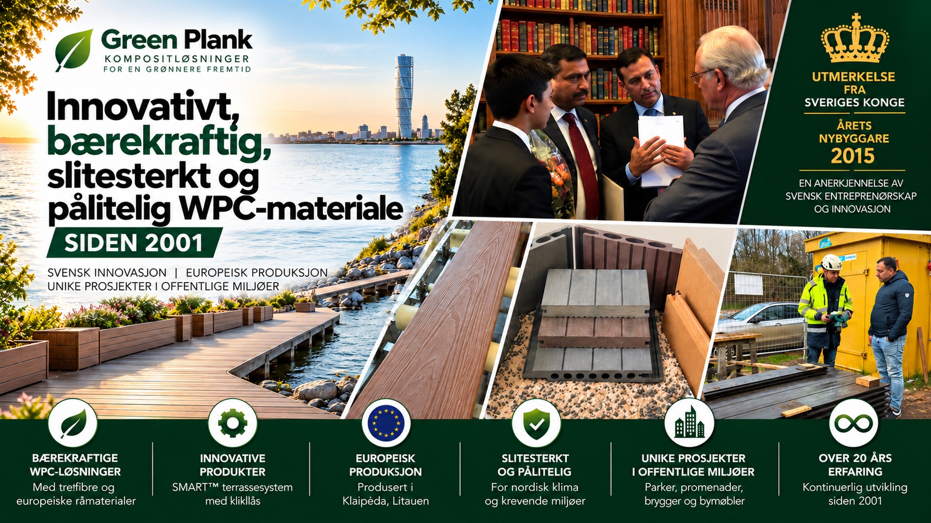 Green Plank WPC: Svensk innovasjon og erfaring siden 2001