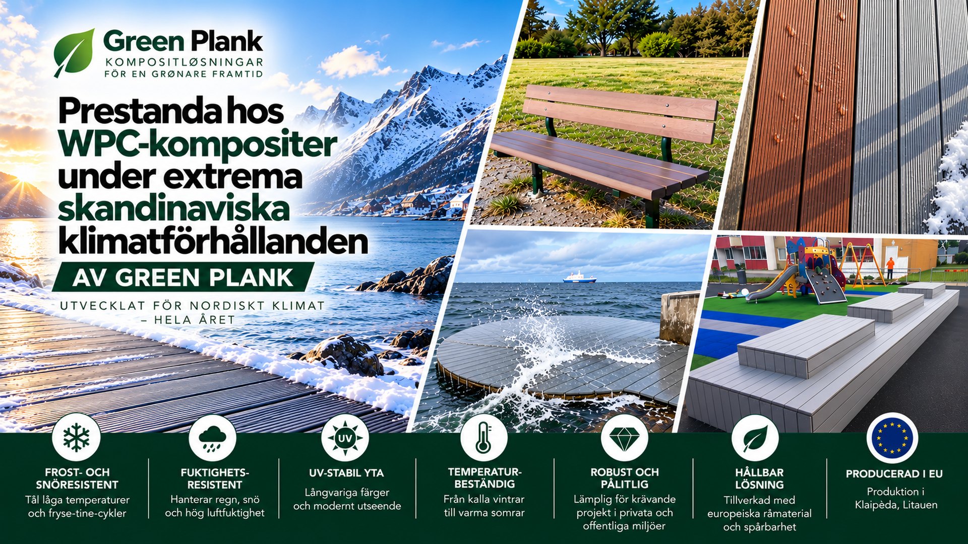 WPC i extremt skandinaviskt klimat | Green Plank