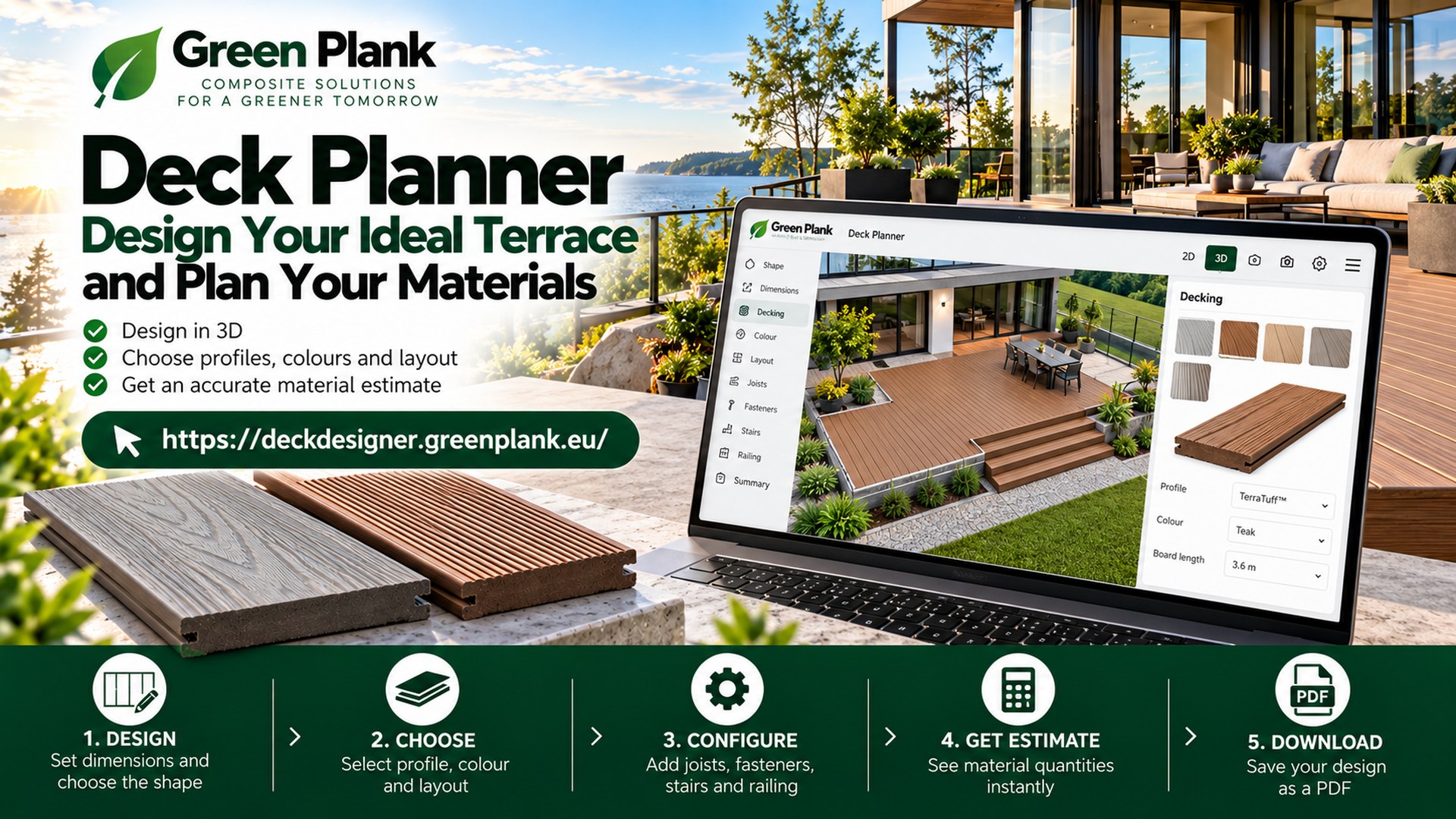 Green Plank Deck Planner | Design Your Composite Deck