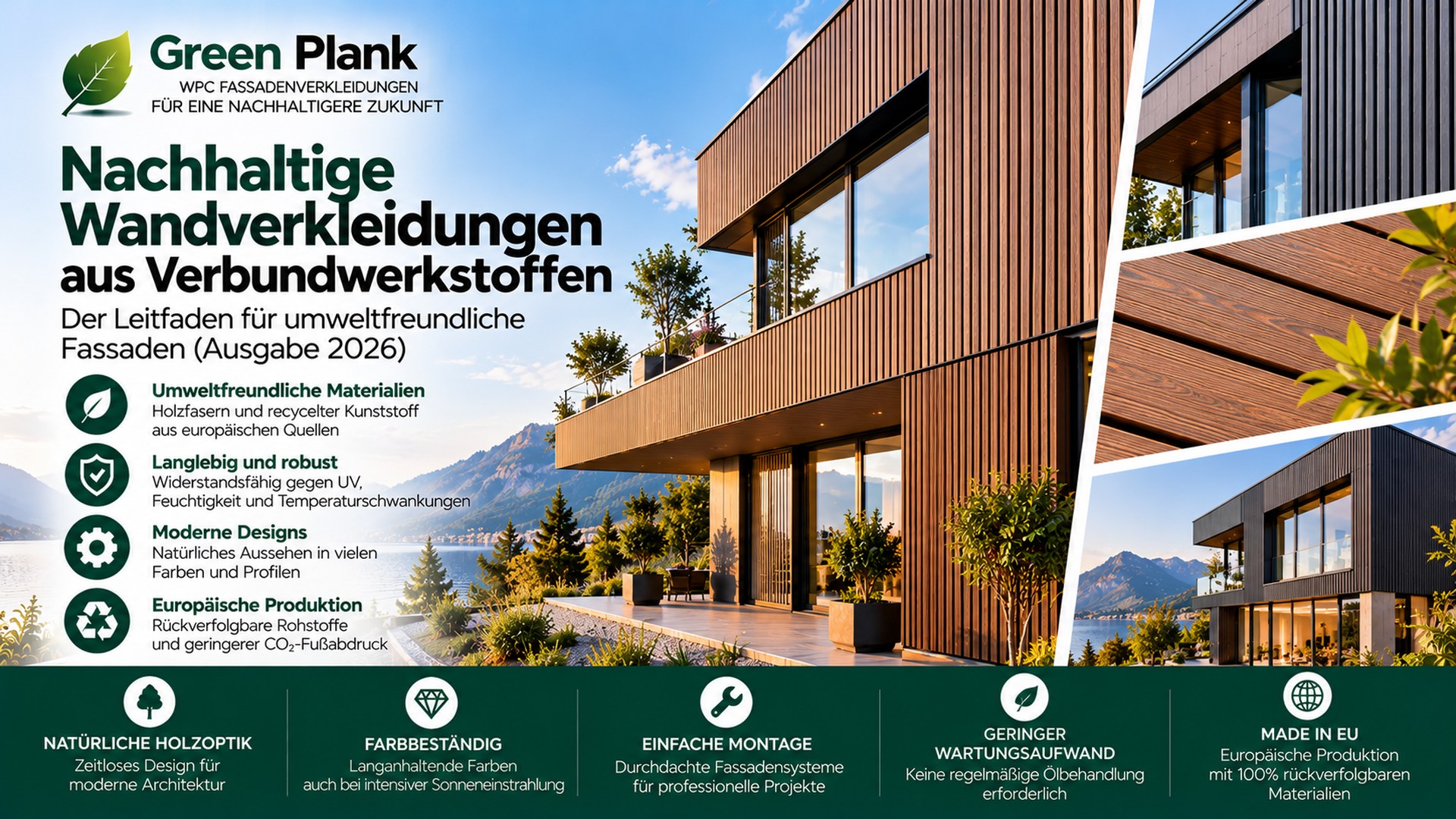 Nachhaltige WPC Wandverkleidungen & Fassaden 2026