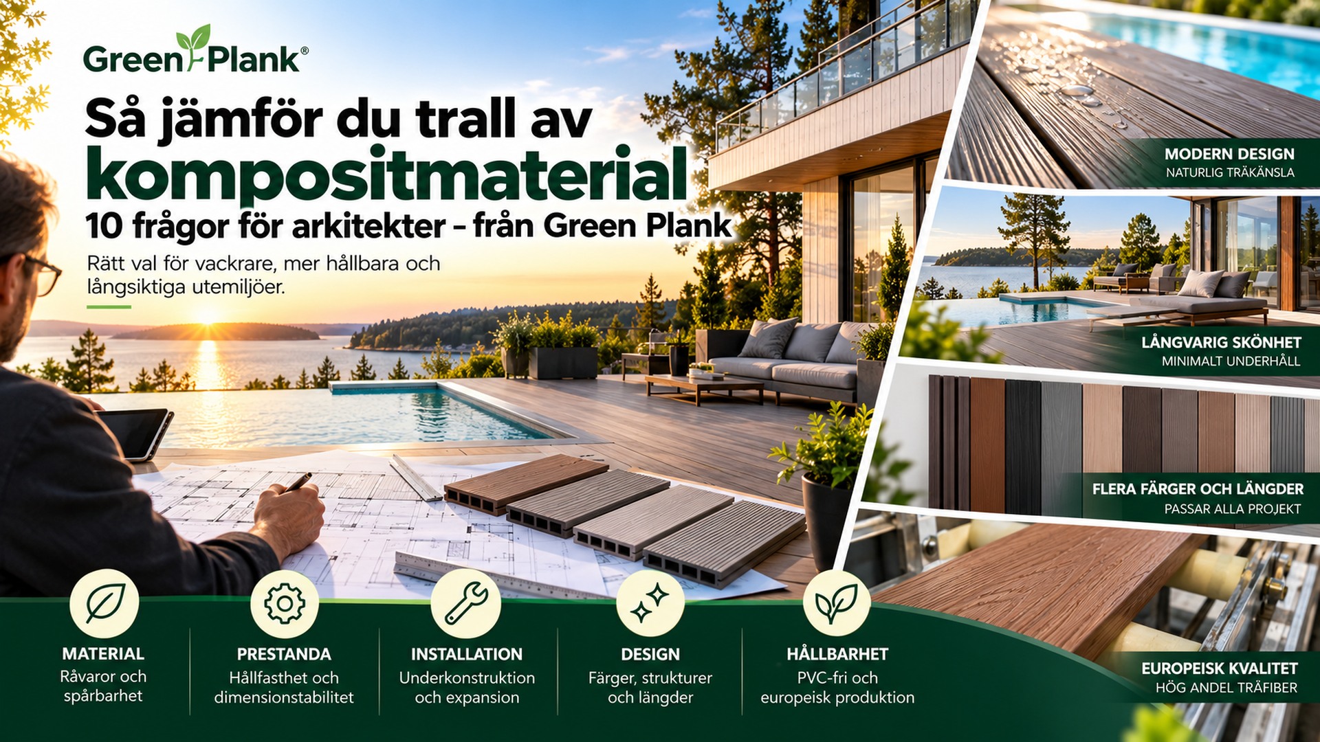 Jämför komposittrall: 10 frågor för arkitekter | Green Plank