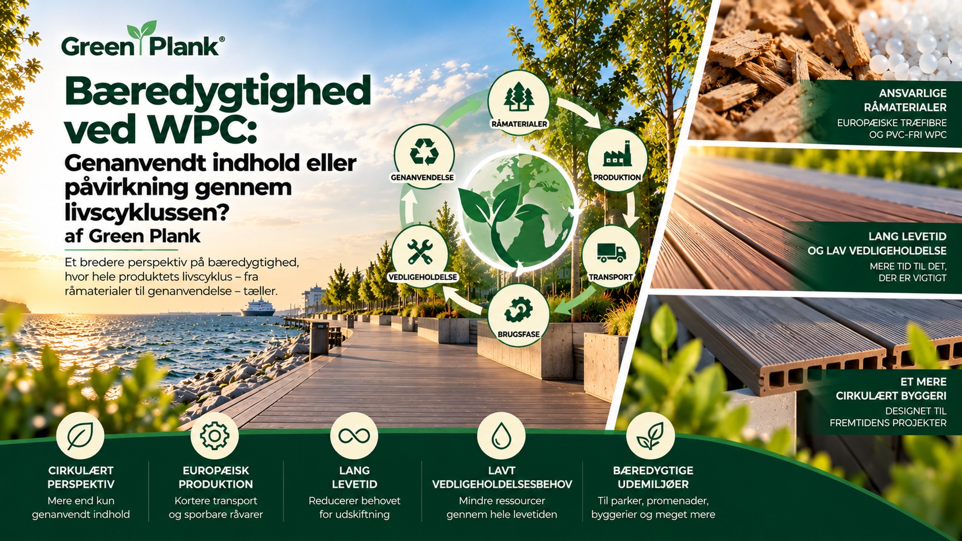 Bæredygtig WPC: Genanvendt indhold eller livscyklus?