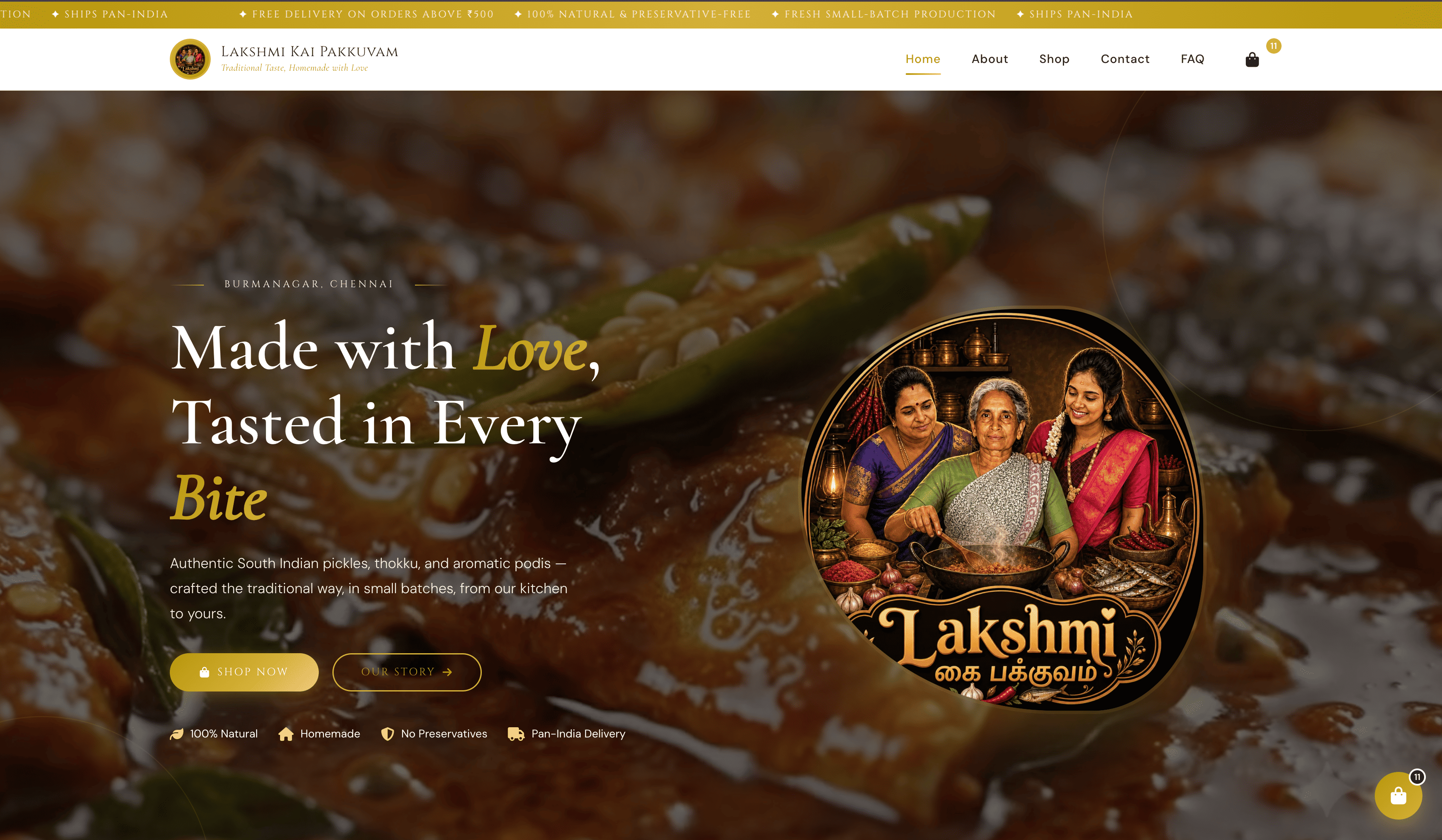 Lakshmi Kai Pakkuvam E-Commerce Website