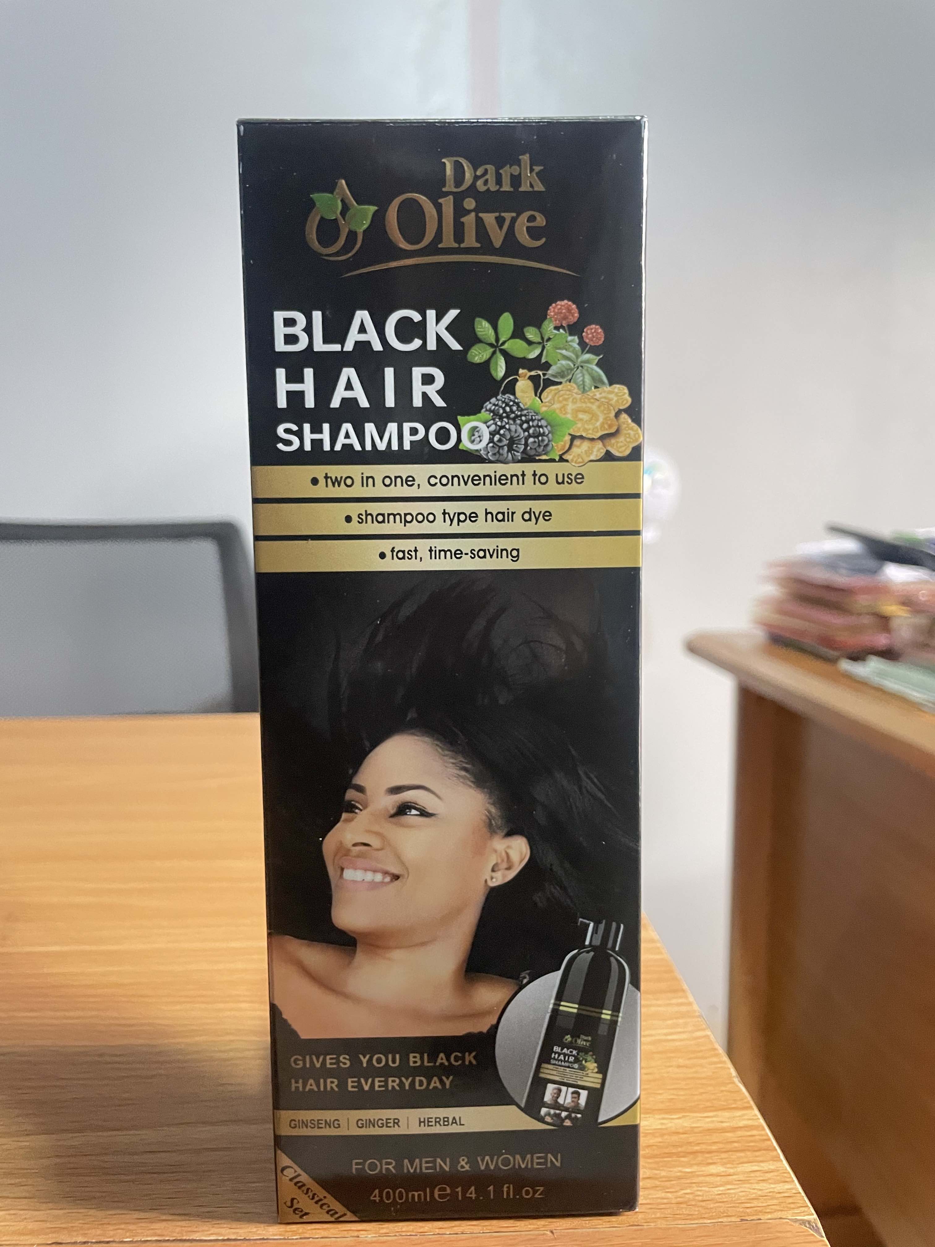Dark Olive Black Hair Shampoo