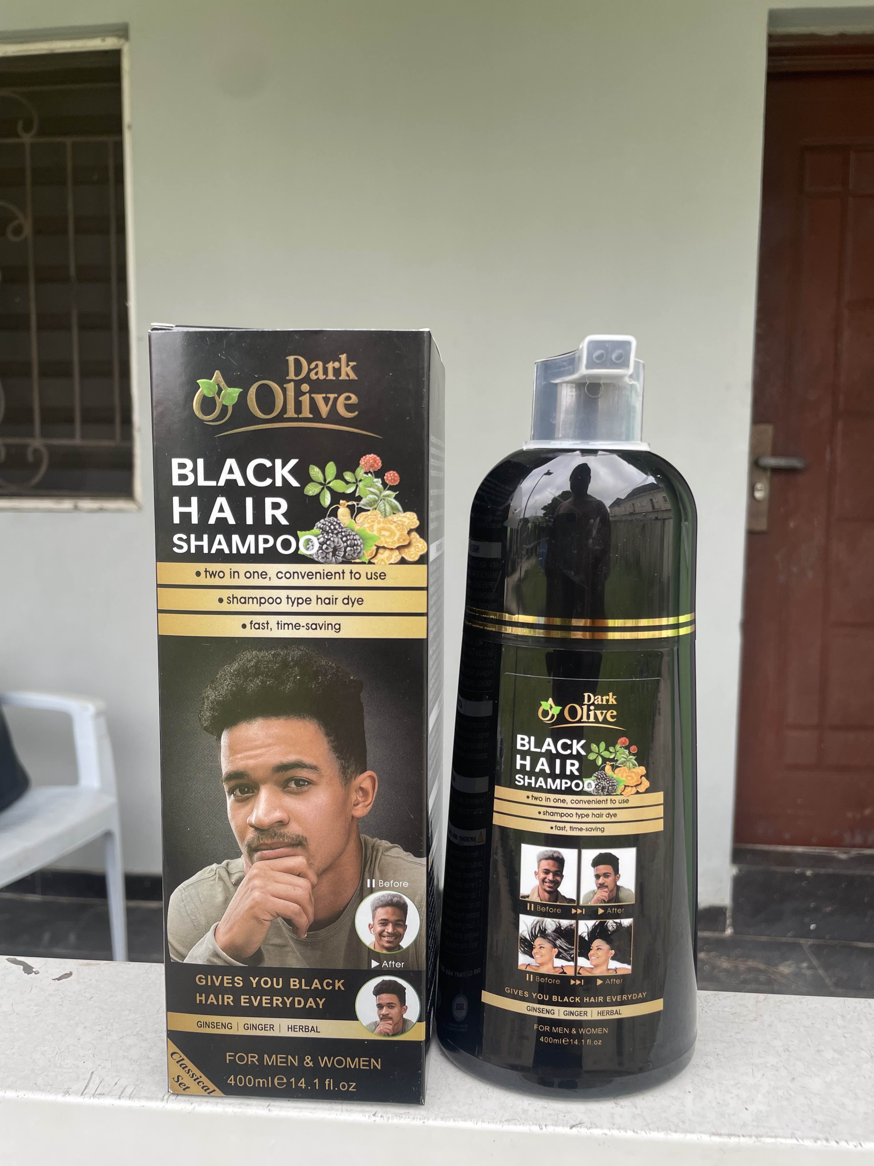Dark Olive Black Hair Shampoo 2