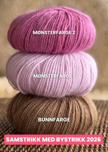 Samstrikk med Bystrikk 2026 (Kofte)